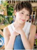 *+COVER HAIR+*…斜めバングの女らしさショートa