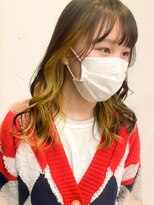 アイリー 名古屋(A/LEE)&nbsp;インナーカラー×イエロー