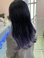 ゲーム バイ アランスミシー 横浜(GAME by Alan Smithee)&nbsp;ロング×裾カラー　パープルグレージュ