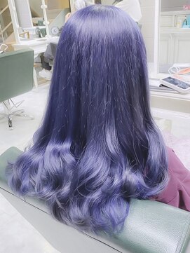 デイズ(days) ネイビーパープルカラー/ブルーカラー/ブリーチデザインカラー