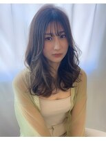 エキップクーラージュグラン 大人かわいいゆるふわシースルーバングアッシュベージュ