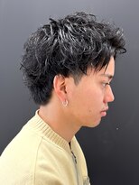 エルマーク(L-MARK) スパイキーショートザクザクショートアップバングツーブロック