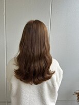 ガリカ シーム(Gallica/SEAM)&nbsp;【桑原雪音】透明感ベージュブラウン/艶髪大人ウェーブロング