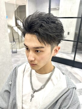 ジェイドゼロウィズアクロス(JADE -zero- with AKROS) スパイキーショートツーブロック刈り上げツイストスパイラル