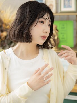 カバーヘア ブリス 上尾西口店(COVER HAIR bliss) アッシュオリーブくせ毛風エアリーミディa上尾20代30代40代