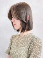 アイティーバイアルバム 下北沢店(IT by ALBUM)&nbsp;オリーブベージュボブ_エアリーロングピンクブラウン_ba471801