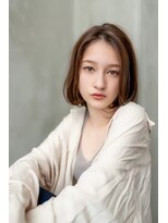 ケアリー 調布(Carelly)&nbsp;大人かわいい前髪セシルカットココアブラウンフリンジウェーブ