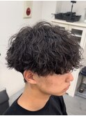 ツイストスパイラルパーマツイストパーマメンズマッシュパーマ