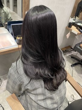 アヴァンス セブンパーク天美 松原店(AVANCE.) 透ける暗髪ブラックグレー