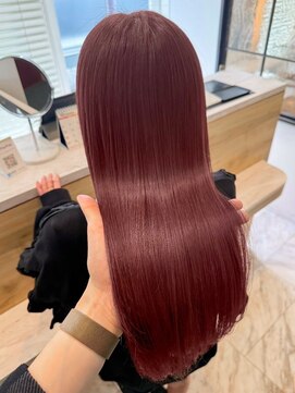 アテナ(ATENA) 髪質改善カラー　コーラルピンク