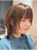 （ショートウルフ/縮毛矯正/レイヤーカット/外はね/ぱっつん）
