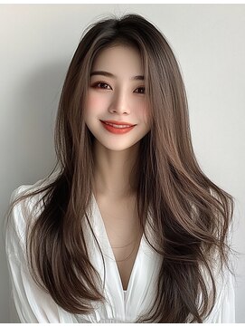 ピーチ バイ ニューヨークニューヨーク(a Peach by NYNY) 大人可愛い大人美人ふんわりカール小顔カットショコラアッシュ