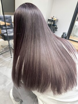 ツキ 横浜店(tuki) ダブルカラー ラベンダーグレージュ