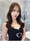 上品可愛い◇韓国くびれヘアマロンベージュ