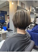 丸みショートボブ
