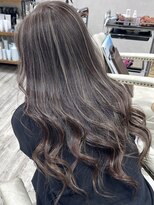 ベルヘアーデザイン 堺東(Belle hair Design)&nbsp;ハイライトレイヤーカット韓国風イルミナカラー堺東20代30代40代
