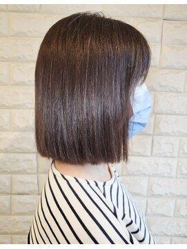 松本平太郎美容室 国立店 10代20代30代40代×ミディアムボブ×イノアカラー