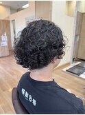 大人男子におすすめ、無造作カールスタイル