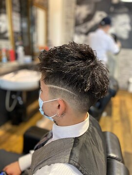 バーバーブロス(BAR BER bro's) ツイストパーマ～ショートver～/浦安/メンズ