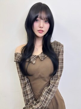 ペレ 栄 アネックス(PELE栄ANNEX) 黒髪カタログ/クラゲヘアー/オリーブグレー/栄