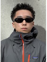 グラッシー(GLASSY)&nbsp;テーパーフェード/ツイストピンパーマ/スパイキーショート＃