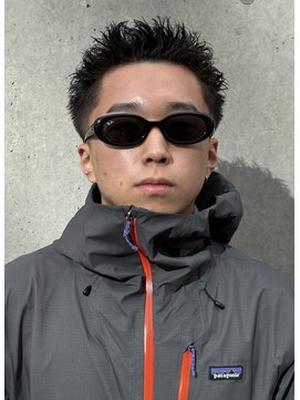 グラッシー(GLASSY) テーパーフェード/ツイストピンパーマ/スパイキーショート＃