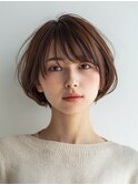 黒髪/クラゲヘアー/オリーブグレー/小顔/ココアベージュ/大口