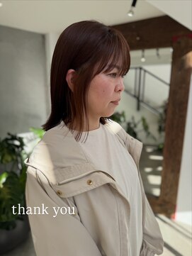 【栗本浩司】切りっぱなしボブ