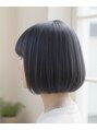 ノア ヘアメイク(Noa hair make)&nbsp;大人っぽいけど遊び心のある落ち着いた寒色系カラー。