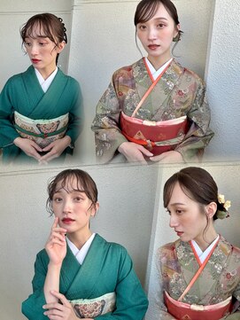 ココ(coco) 訪問着着付け＋ヘアセット＋メイク