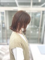 カノン(kanon hair&beauty)&nbsp;切りっぱなしボブ/ベージュ/カラー