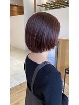 ストーリアエフ カミトザッカ(storia.f kami to zakka)&nbsp;ピンクブラウンと顔まわりレイヤーボブ