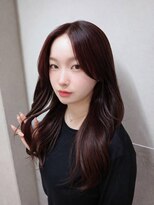ジーナ 福岡藤崎(Zina) 艶髪 ワインレッド 暖色系ヘアカラー トリートメント