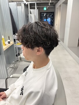 アソビ 元町店 センターパート×シャドウパーマ