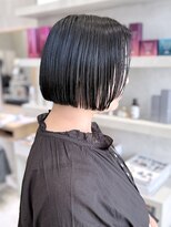 シベル(sibell)&nbsp;20代30代ミニボブレイヤー丸みボブ前髪なしボブ顔周りレイヤー