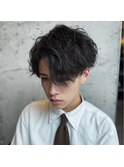 色気×無造作　大人センターパート