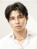 ビジネスメンズショートリクルートセンターパートツーブロック