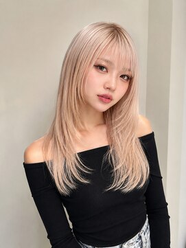 クレア 下北沢(CREA) ワンホンレイヤー/ミルクティーブロンド/ダークブルー/下北沢