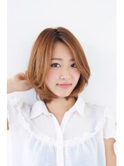 【Lino Hair河原町】ひし形フォルムで鉄板ガーリーヘアー