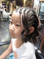 トリックストア(TRICK STORE) 前髪流しコーンロー ポイントエクステでかわいく