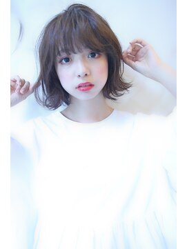 ブーケ(BOUQUET) 無造作・外ハネ・ジグザグバング・ボブ・小顔・ナチュラルボブ