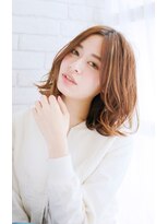 ズール 生田店(ZU LU)&nbsp;外ハネミディ[オススメハイライトカラー]◎20代30代40代50代