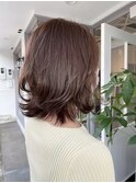 20代30代大人可愛い黒髪暗髪ナチュラル外ハネミディアム