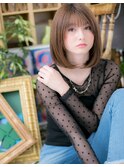大人かわいいインナーカラー前下がりボブc4浦和20代30代40代 !