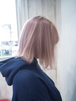 リシェスバイエンヴィー 西宮北口(Riches by ENVY) "ホワイトピンク　Aラインボブ　ハイトーンボブ"