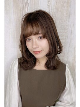 ソードリーフ(swordlief hair&spa) 【飯田智也】くびれ外ハネレイヤー