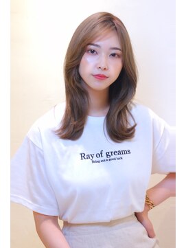 フォルテ 横浜店(FORTE) モテ髪ヘアカタログ、外ハネボブ、ペールベージュ、髪質改善