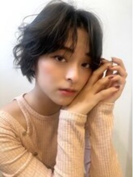 フラミューム 二子玉川(flammeum) カールボブ×アッシュブラウン