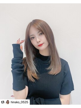 ルイス(L'wis) ストレートでも可愛い、顔周りレイヤースタイル!!!