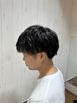 ソワン ドゥ ブレス 立花店(soin de brace) メンズ緩めスパイラルパーマ/似合わせカット